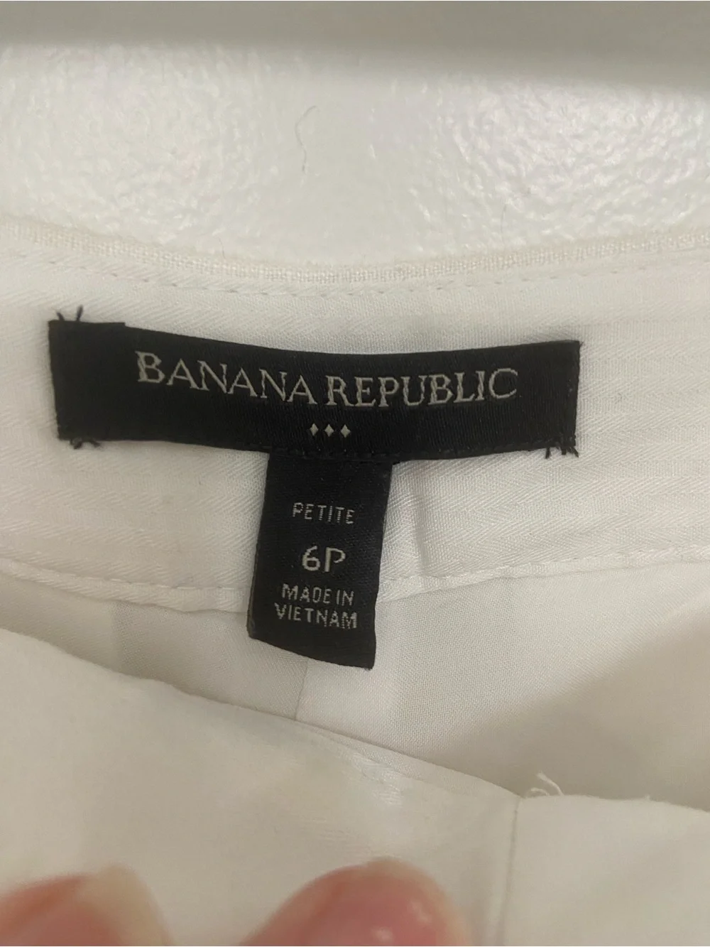 Banana Republic Women’s 6P White 100% Linen Pants Petite Straight Leg Lined
